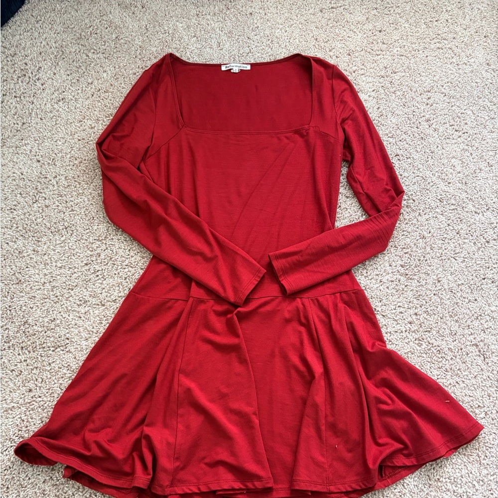 Reformation long sleeve dress